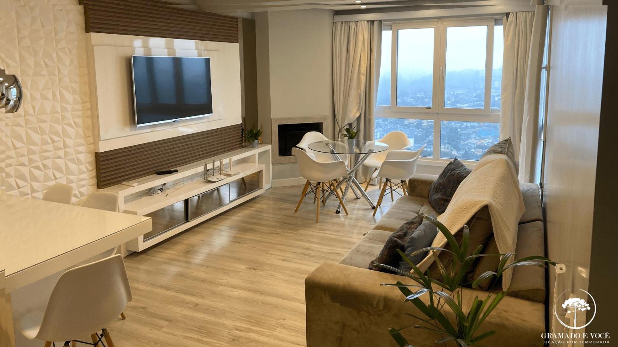 Apartamento Novo Moderno E Completo! 250 Mt Rua Coberta No Centro De Gramado! *